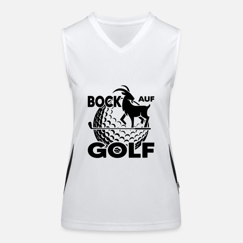 Golf course Golfer "Bock auf Golf" Golf Club Women's Functional Contrast Tank Top