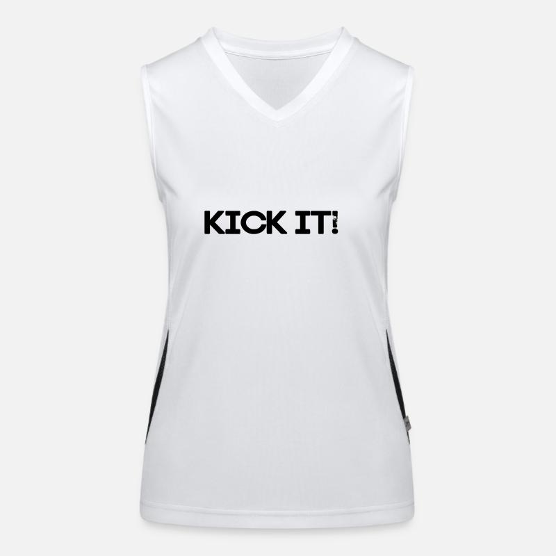 KICK IT Débardeur respirant contrasté Femme