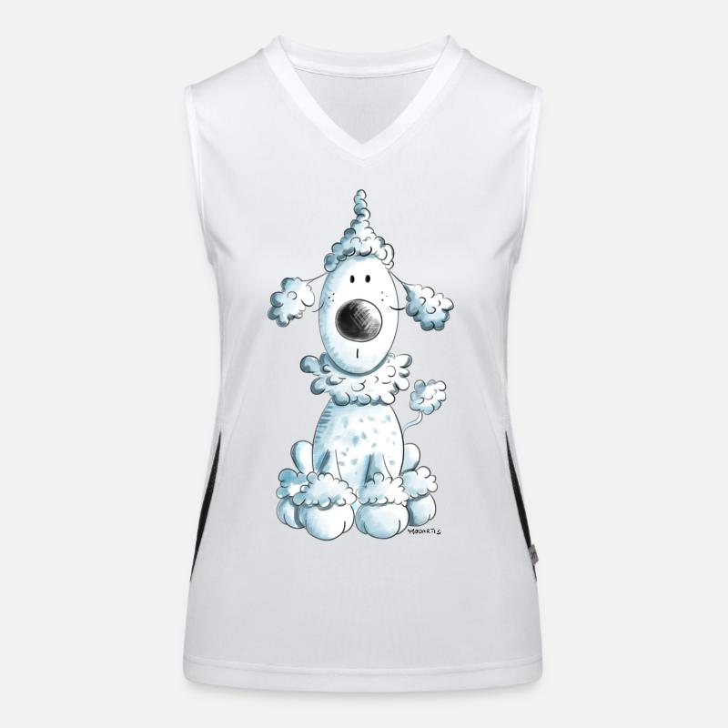 Mignon Caniche - Chien - Chiens Débardeur respirant contrasté Femme