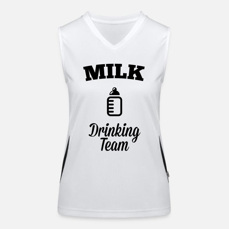 Milk drink team Women's Functional Contrast Tank Top