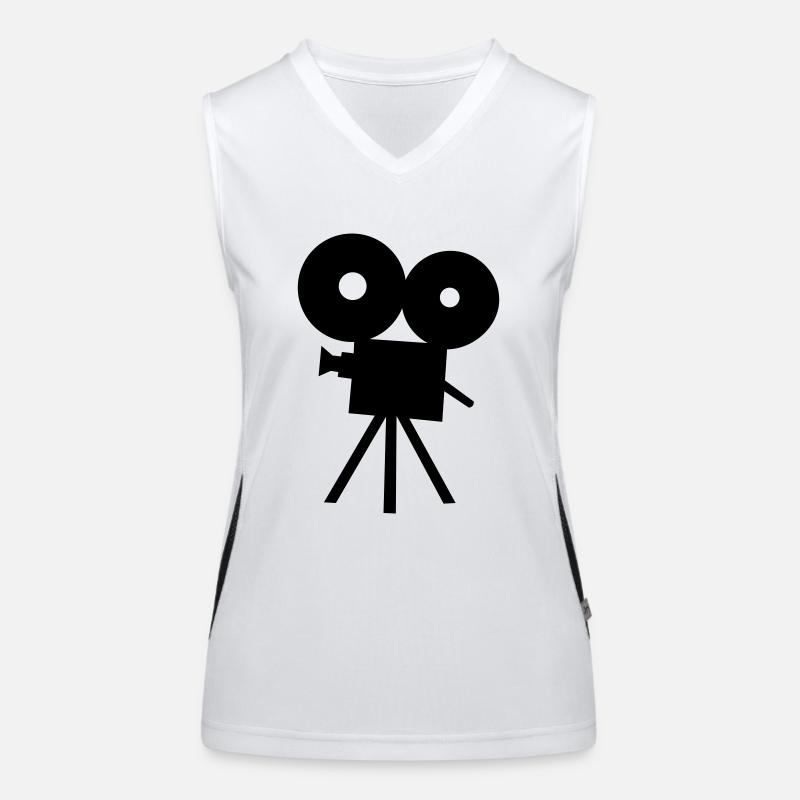 Kamera Funktionelles Kontrast-Tank Top für Frauen