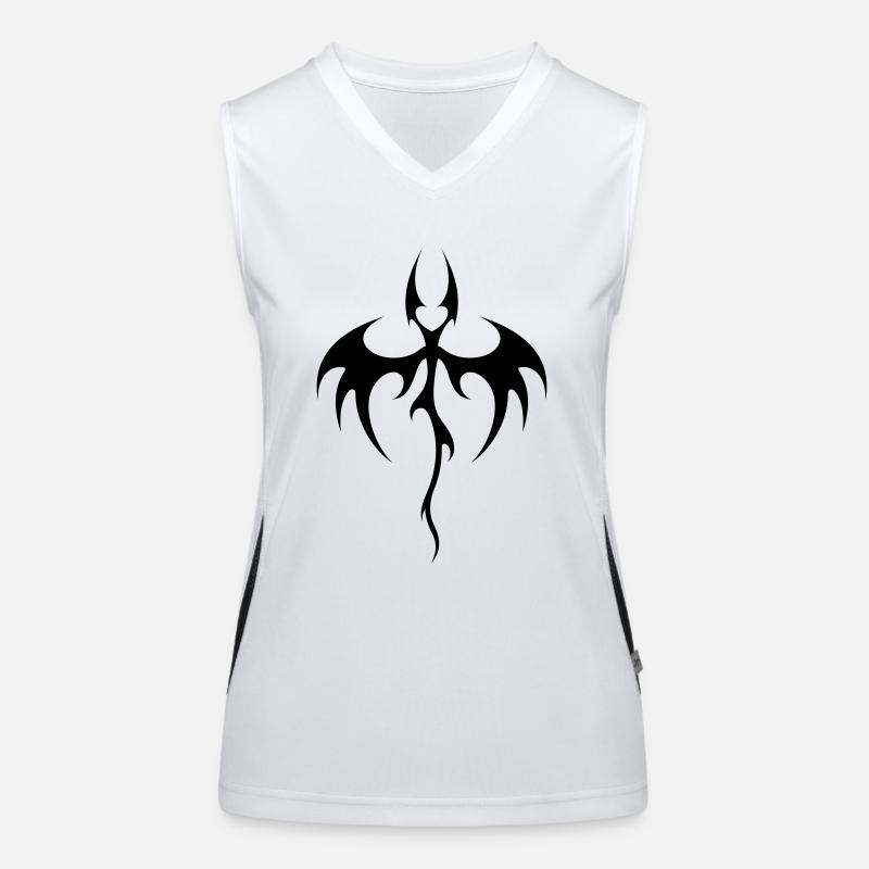 tribal dragon Débardeur respirant contrasté Femme