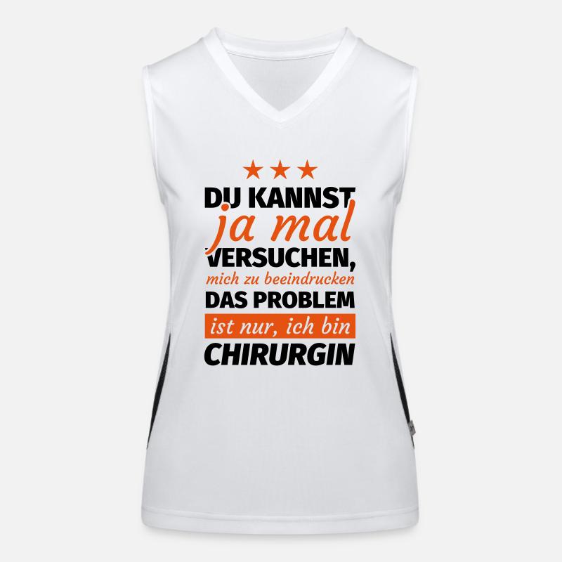 Chirurgin Funktionelles Kontrast-Tank Top für Frauen