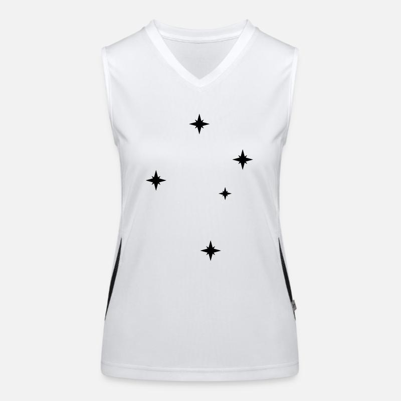 Cruz del sur α β γ δ ε Funktionelles Kontrast-Tank Top für Frauen