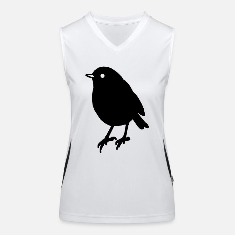 Idée cadeau pour oiseau oiseau Débardeur respirant contrasté Femme