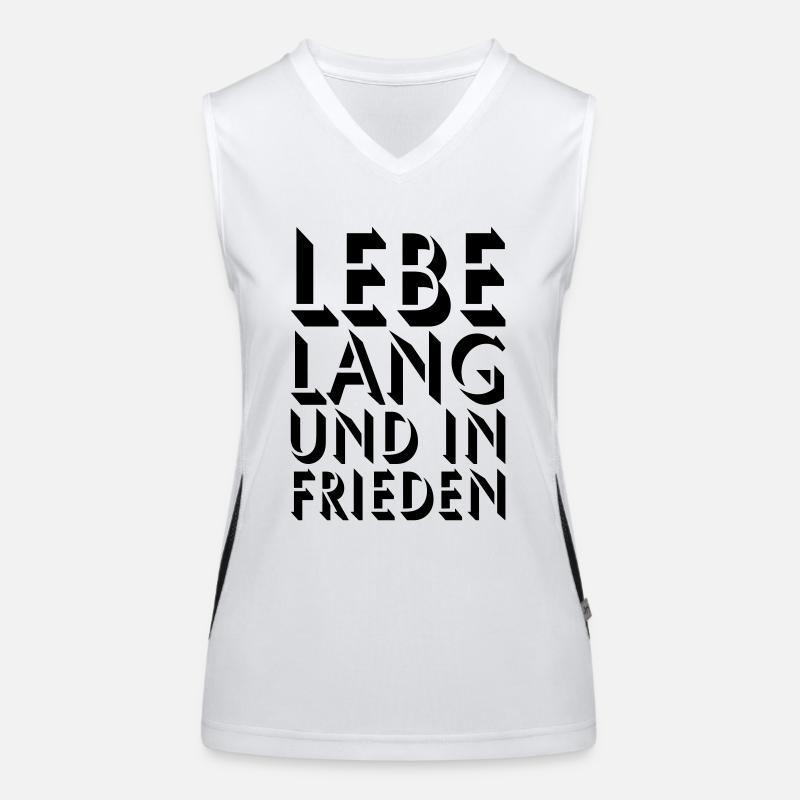 LEBE LANG Funktionelles Kontrast-Tank Top für Frauen