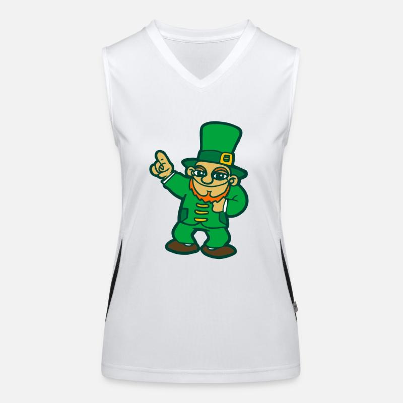 kobold irland st patrick leprechaun irisch comics Funktionelles Kontrast-Tank Top für Frauen