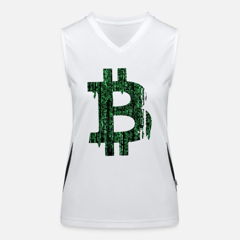 Bitcoin Matrix Women's Functional Contrast Tank Top