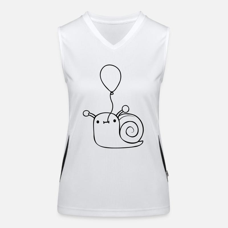 Balloon Snail Cute Women's Functional Contrast Tank Top