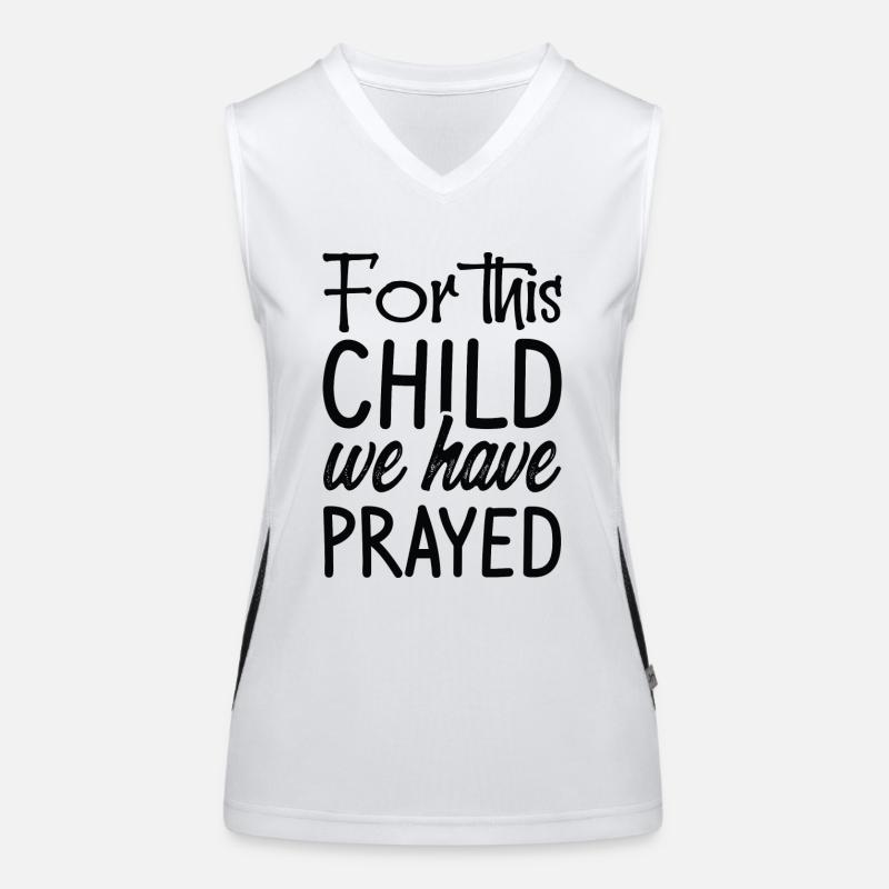 For this Child we have prayed Funktionelles Kontrast-Tank Top für Frauen