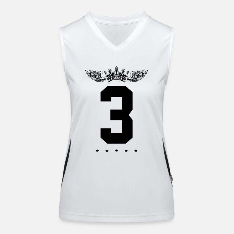 3 Number crown Women's Functional Contrast Tank Top
