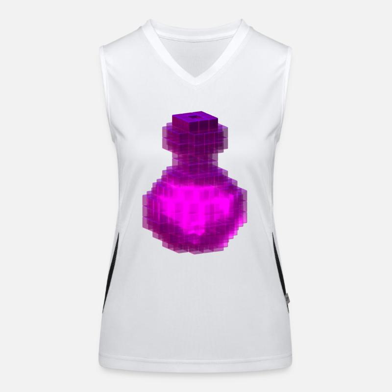 Pink Magic T Shirt Gothic Witch Cube Potion Bottle Women's Functional Contrast Tank Top