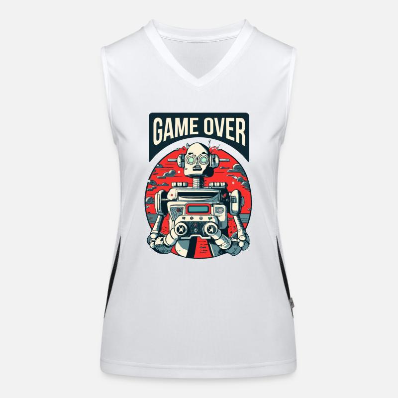Robot game over Débardeur respirant contrasté Femme