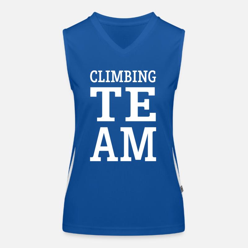Climbing Team Klettern Mannschaft Funktionelles Kontrast-Tank Top für Frauen