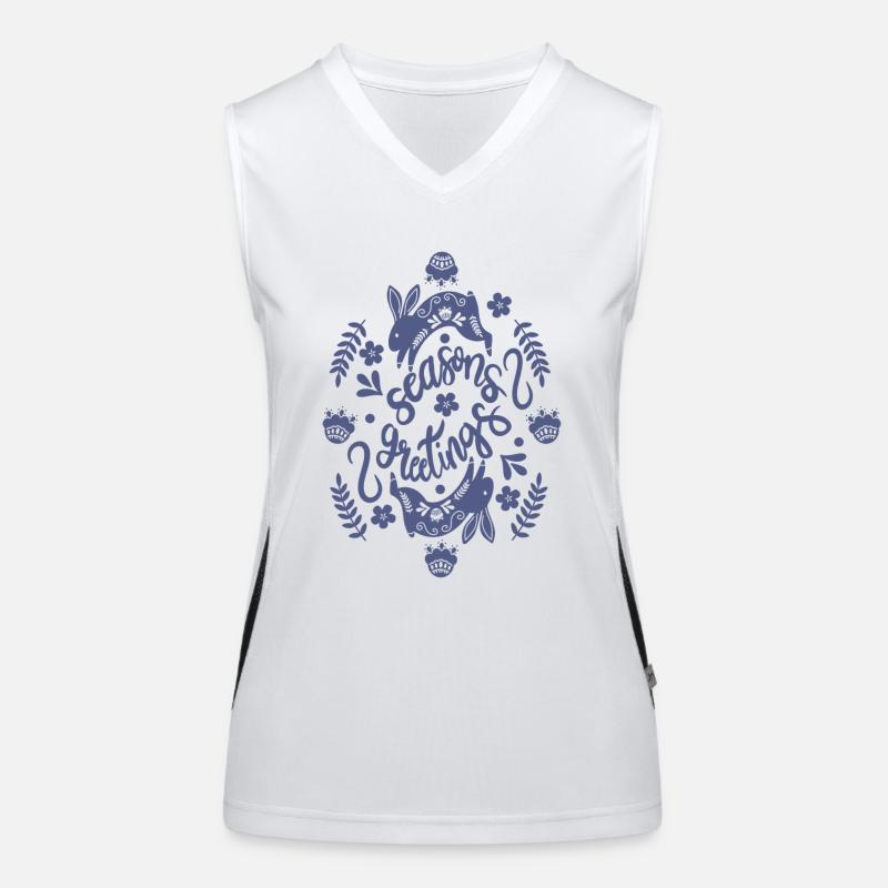 Joyeuses fêtes de fin d’année Débardeur respirant contrasté Femme