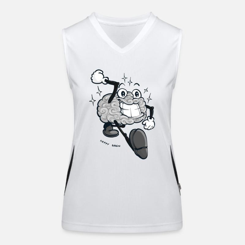 Happy Brain - Grey Version Women's Functional Contrast Tank Top