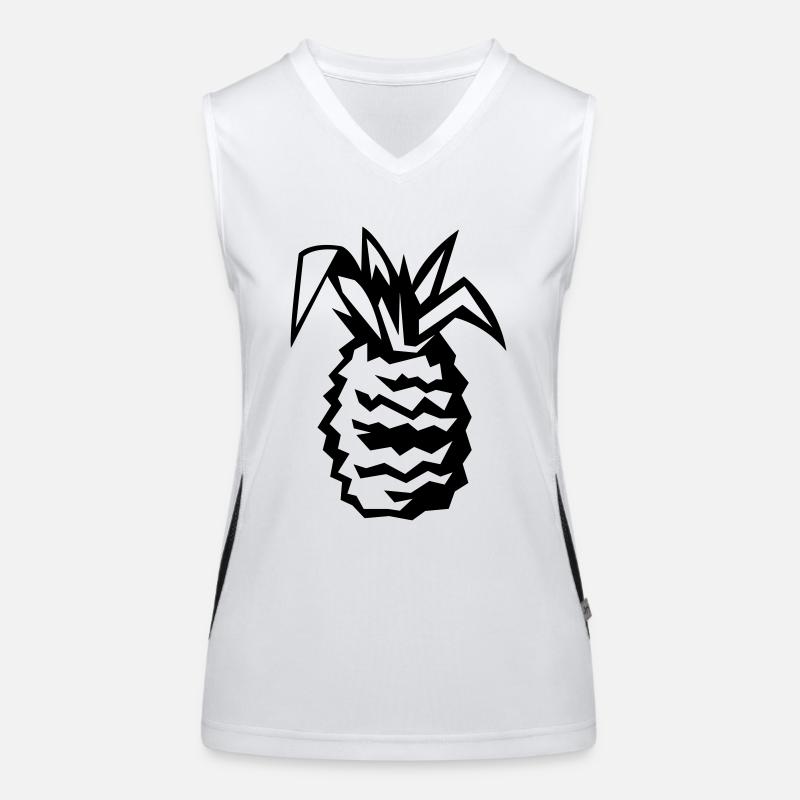 ananas 01 Funktionelles Kontrast-Tank Top für Frauen