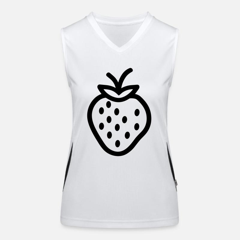 fraise Débardeur respirant contrasté Femme
