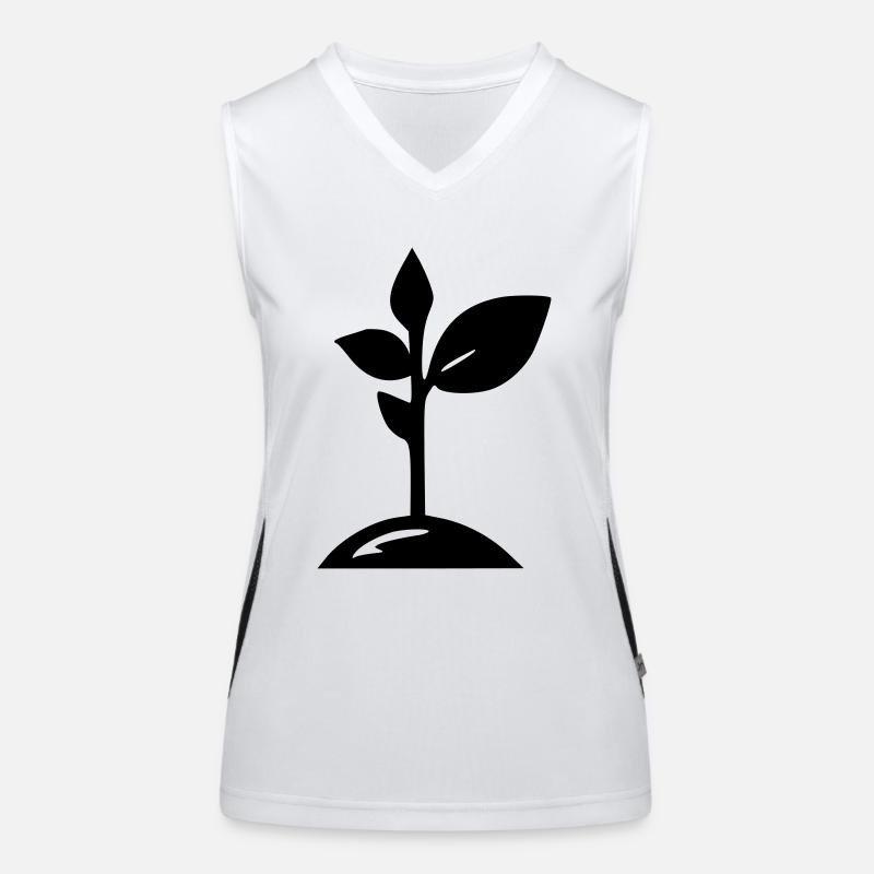 Pousse de plante Débardeur respirant contrasté Femme