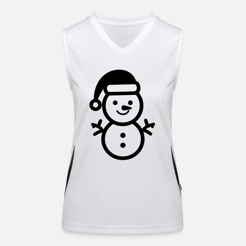 Snowman Women's Functional Contrast Tank Top