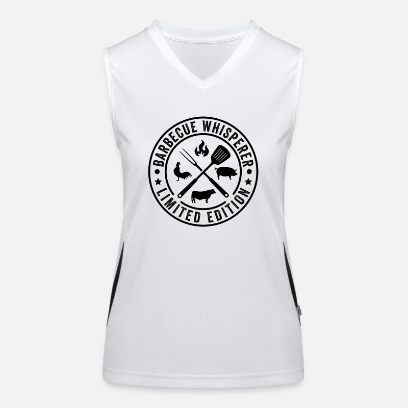 Barbecue Whisperer Funktionelles Kontrast-Tank Top für Frauen