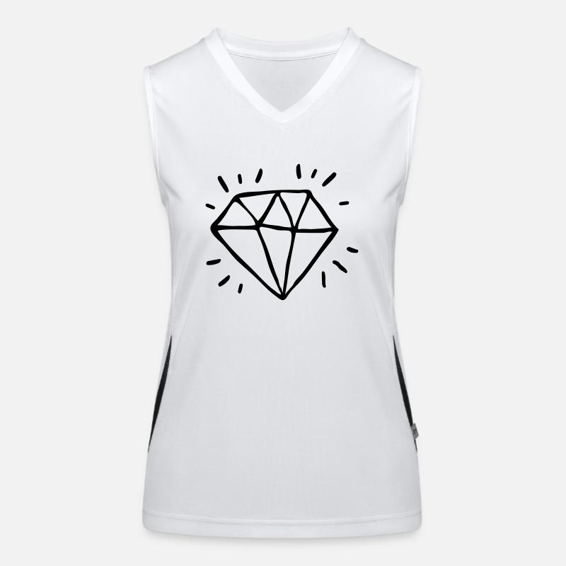 Diamant Funktionelles Kontrast-Tank Top für Frauen