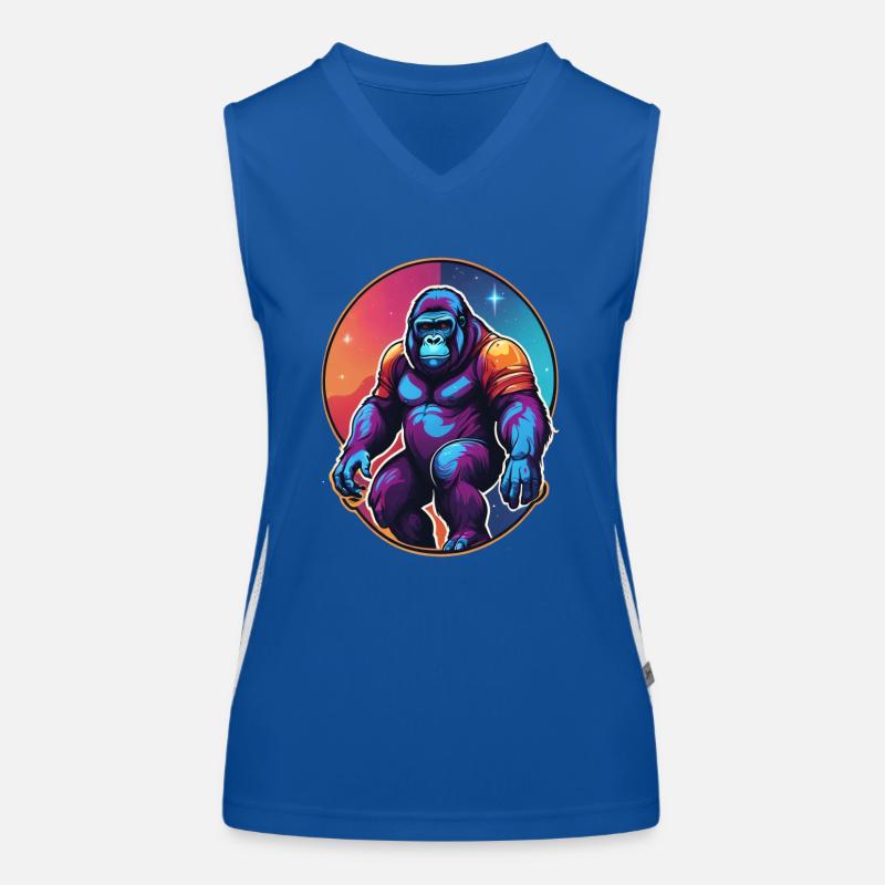 Gorilla Funktionelles Kontrast-Tank Top für Frauen