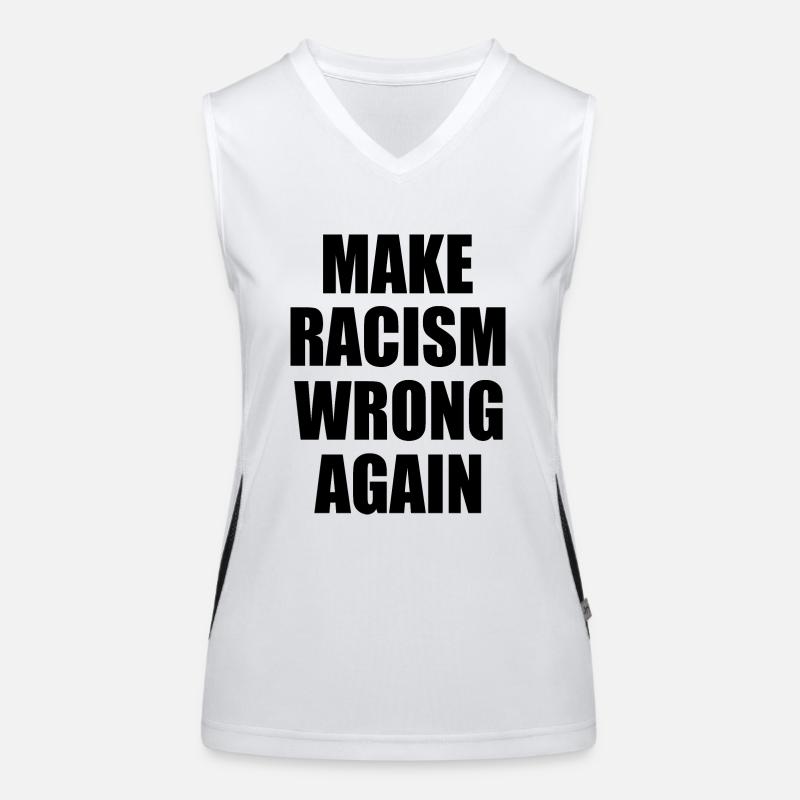 make racism wrong again Débardeur respirant contrasté Femme