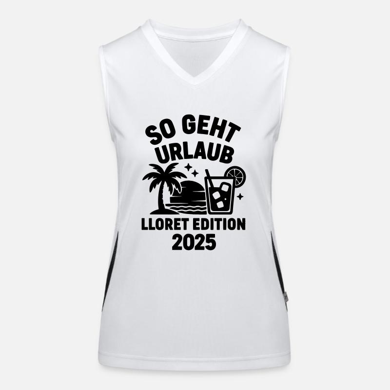 Voici comment fonctionnent les vacances Lloret Edition 2025 Débardeur respirant contrasté Femme