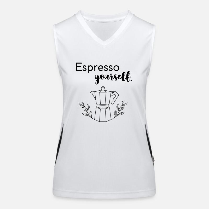 Espresso yourself Funktionelles Kontrast-Tank Top für Frauen