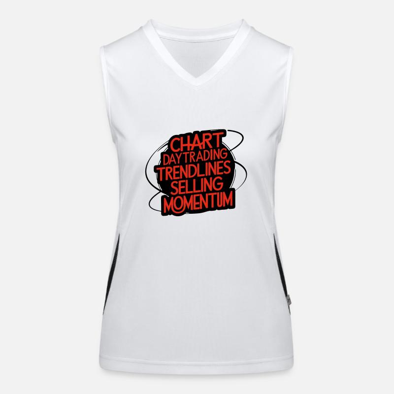 Trading my passion cool trading design Women's Functional Contrast Tank Top