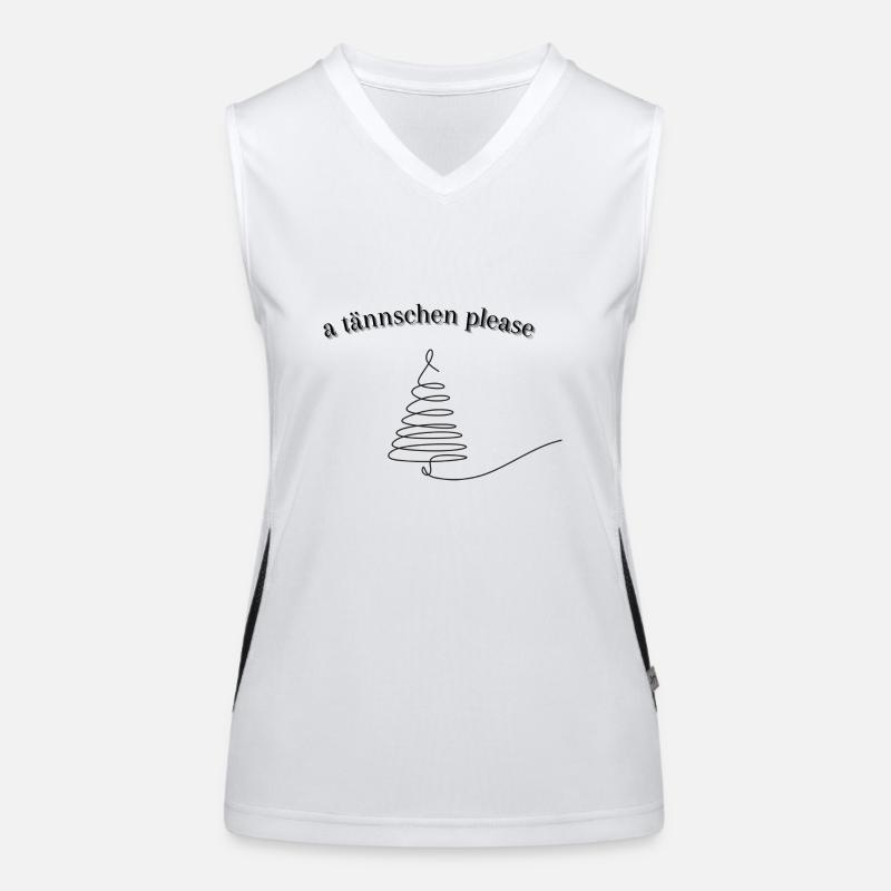 sächsischer Spruch Funktionelles Kontrast-Tank Top für Frauen