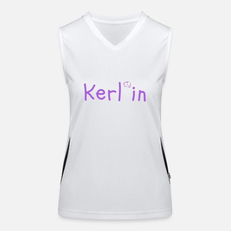 Kerl*in Funktionelles Kontrast-Tank Top für Frauen