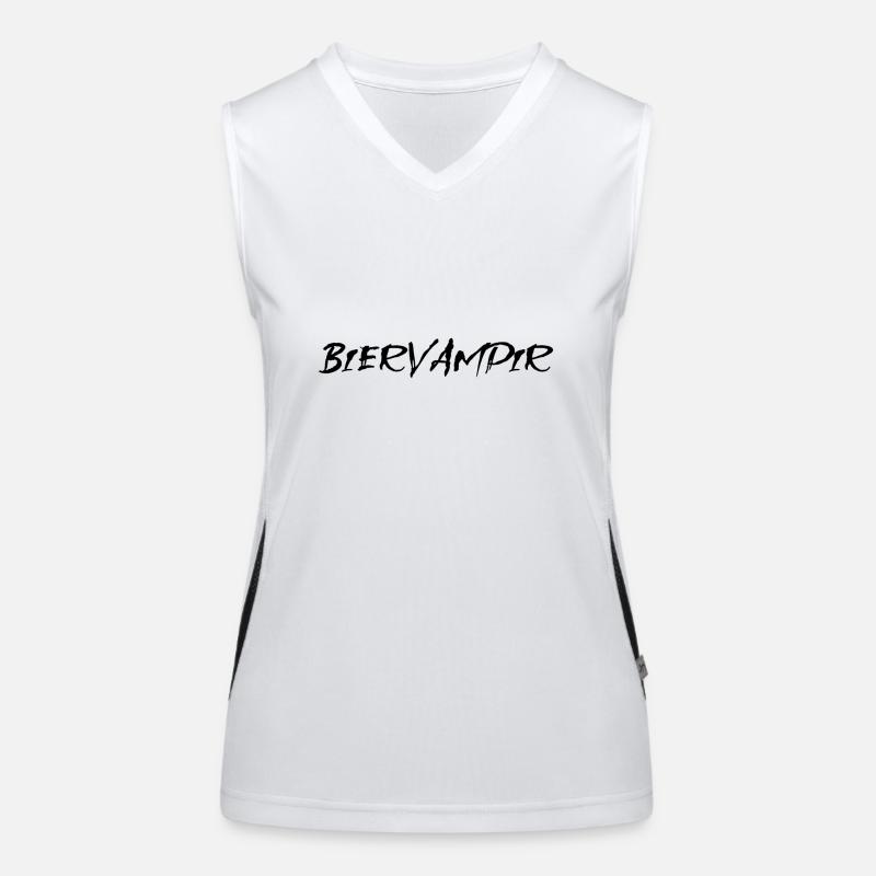 Biervampir Funktionelles Kontrast-Tank Top für Frauen