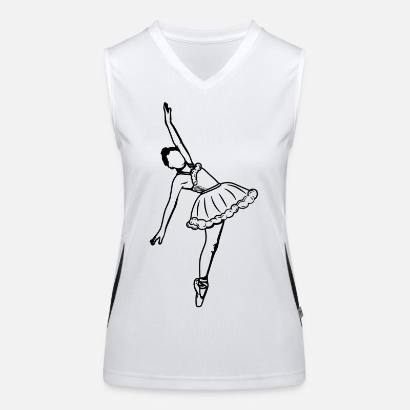 Ballettmädchen Funktionelles Kontrast-Tank Top für Frauen