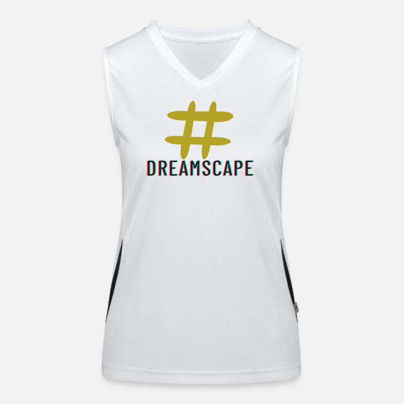 Dreamscape Hatch Tag Slogan Funktionelles Kontrast-Tank Top für Frauen