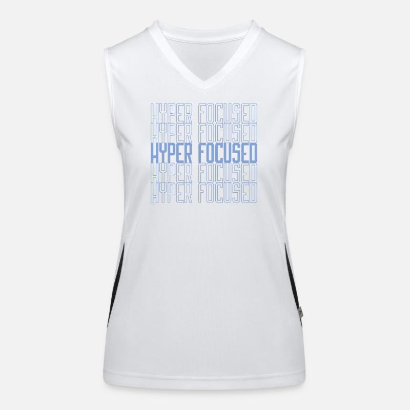 Hyperfocused in blau Funktionelles Kontrast-Tank Top für Frauen