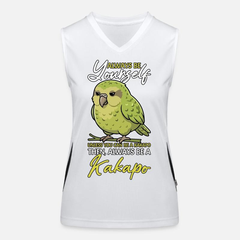 Sei immer du selbst, Kakapo Neuseeland Funktionelles Kontrast-Tank Top für Frauen