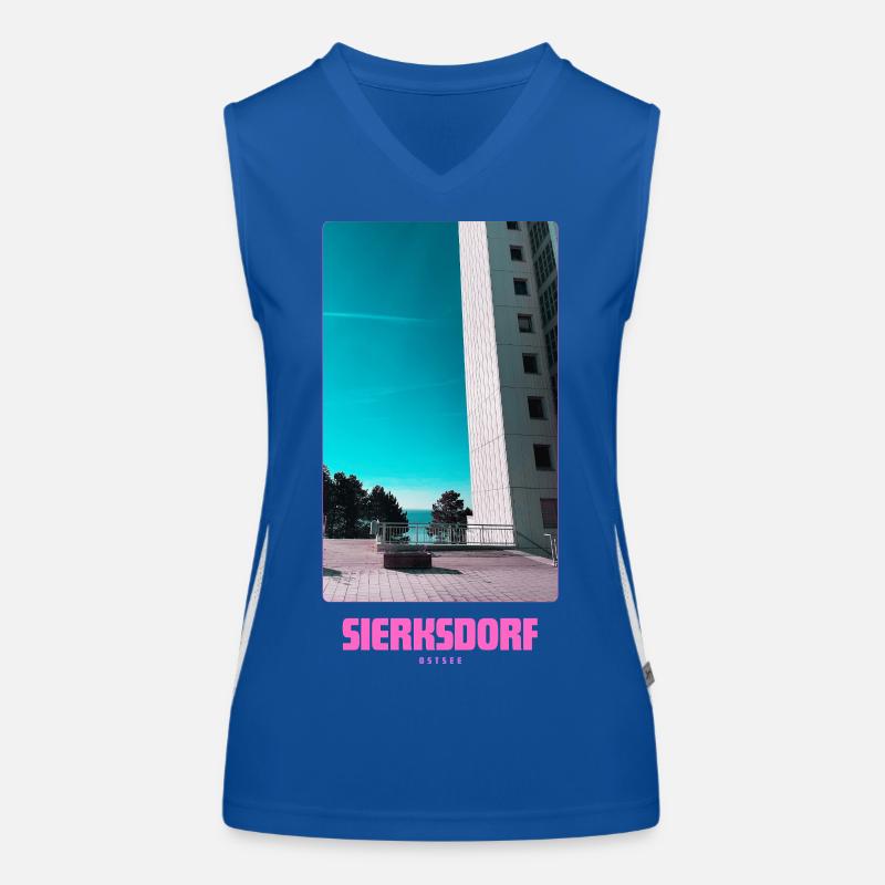Sierksdorf _ Ostsee Funktionelles Kontrast-Tank Top für Frauen