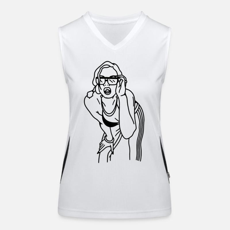 MÄDCHEN Funktionelles Kontrast-Tank Top für Frauen