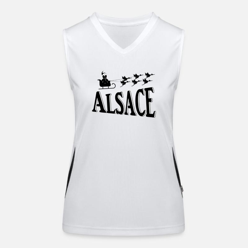Alsace Christmas Storks Women's Functional Contrast Tank Top