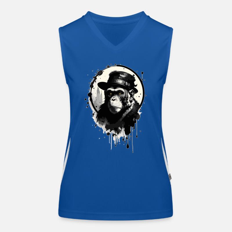 Singe avec chapeau Débardeur respirant contrasté Femme