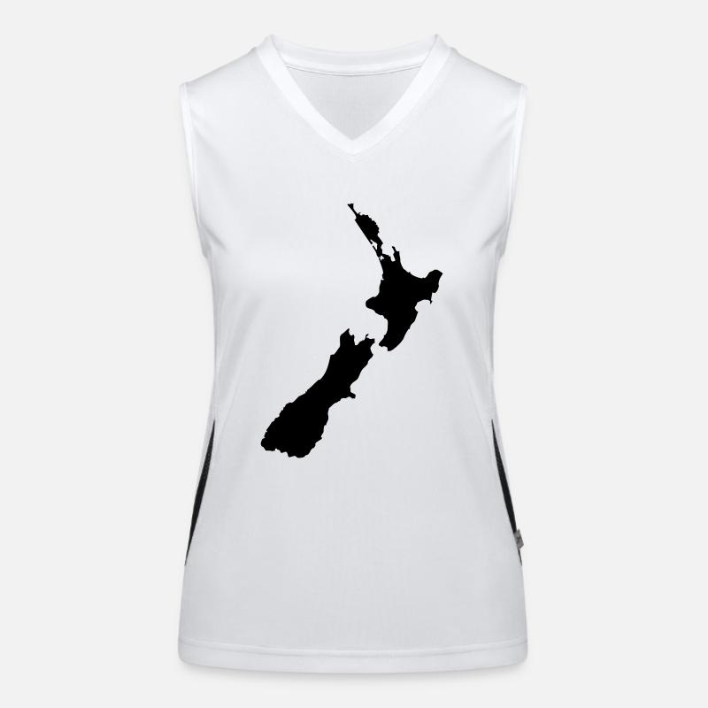 Map NZ Funktionelles Kontrast-Tank Top für Frauen