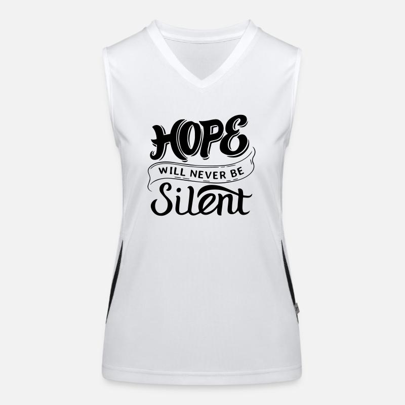 Hope Will Never Be Silent Women's Functional Contrast Tank Top