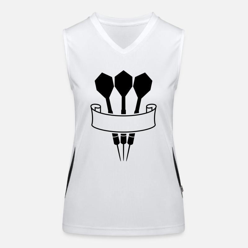 Darts Banner Logo Débardeur respirant contrasté Femme