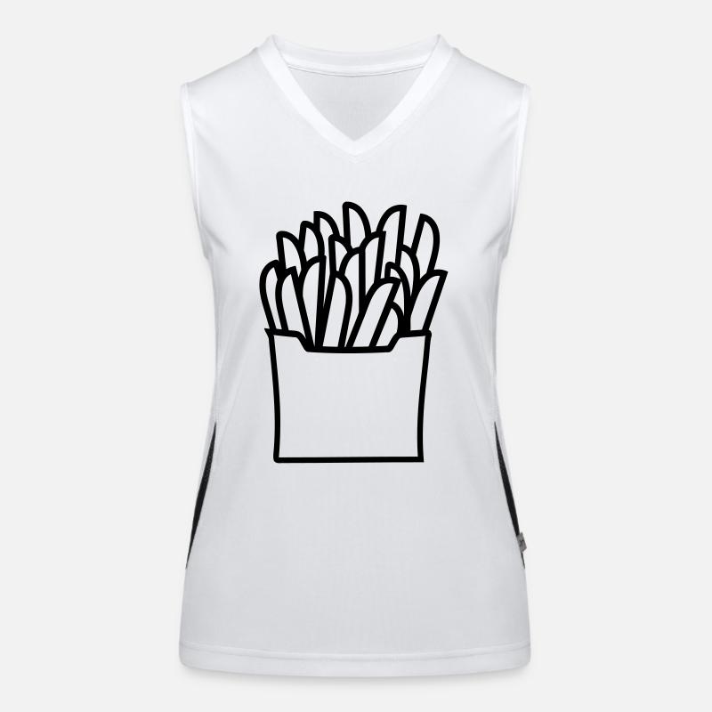 Pommes Funktionelles Kontrast-Tank Top für Frauen