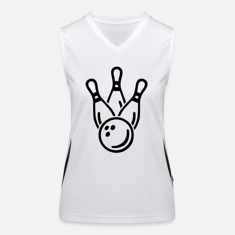 Bowling Funktionelles Kontrast-Tank Top für Frauen