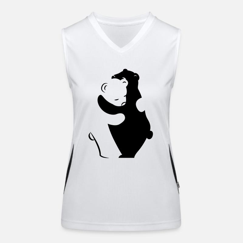 Bears Hugging Women's Functional Contrast Tank Top