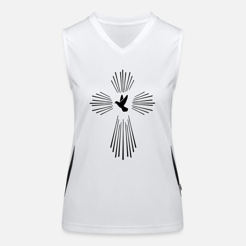 holy_ghost_01 Débardeur respirant contrasté Femme