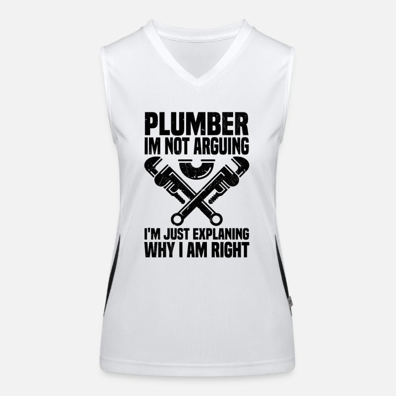 Klempner Funktionelles Kontrast-Tank Top für Frauen